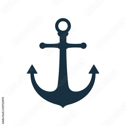 Fotomural Simple anchor icon, nautical symbol