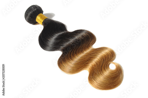 Body Wave Two Tone Ombre Style Black With Blonde Human Hair Weaves