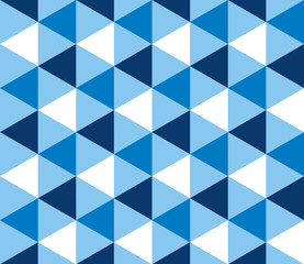 Wall Mural - summer sea blue geometry seamless pattern