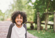 © saksit - portrait of a cute african american little boy smiling.