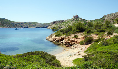 Wall Mural - Urlaub auf Trauminsel Mallorca: Auszeit, Ruhe, Meditation, Entspannung: Schöne Landschaft mit Aussicht am Meer :)