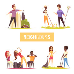 Canvas Print - Neighbors 2x2 Design Concept