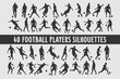 © Wahtung - 20 Footbal Players Silhouettes various design set
