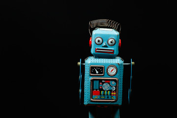 Vintage tin toy robot