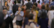 © leungchopan - Crowded of people walk in the street at night