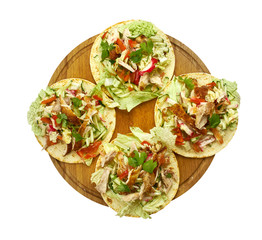 Poster - Loaded Chicken Tostadas