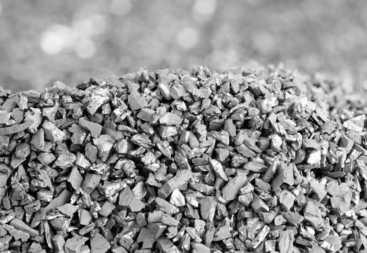 Pile of carbon charcoal texture background