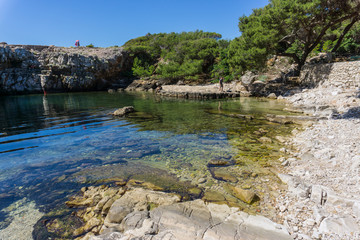 Dead sea natural pool on Lokrum island, Croatia