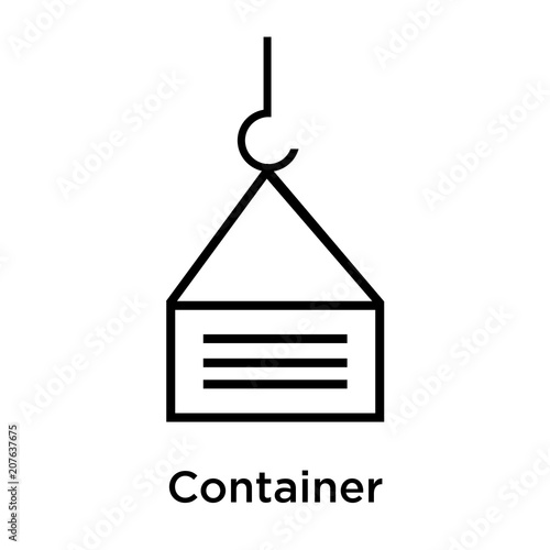 container icon vector sign and symbol isolated on white background container logo concept buy this stock vector and explore similar vectors at adobe stock adobe stock adobe stock