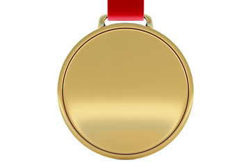 Blank golden medal