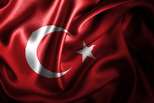 Turkey Silk Satin Flag