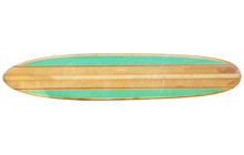 Vintage Surfboard Isolated On White