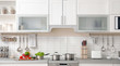 © New Africa - Modern kitchen interior with houseware and new furniture