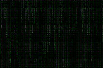 Wall Mural - Light green digital text wording background matrix falling from top.