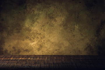 Wall Mural - wood floor and old paper vintage aged background or texture