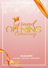 Poster - Invitation or Poster for Grand Opening Celebrations.