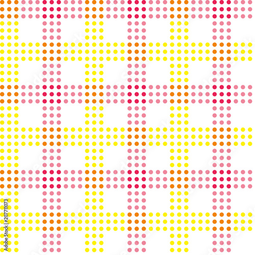 ドットで描写したチェック柄 イエロー ピンク シームレス背景画像 連続柄 ベクターデータ Stock Vector Adobe Stock ドットで描写したチェック柄 イエロー ピンク シームレス背景画像 連続柄 ベクターデータ Stock Vector Adobe Stock