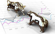Wall Street Bull and Bear investing