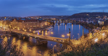 View Of Prague From The Prague Metronome, Czech Republic
