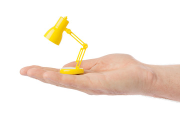 Sticker - Hand with small desk lamp