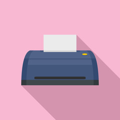 Canvas Print - Digital printer icon. Flat illustration of digital printer vector icon for web design