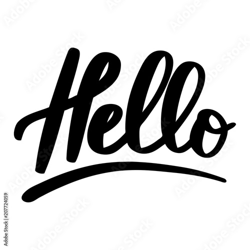 Hand Drawn Lettering Hello Lettering For Your Blog For Online