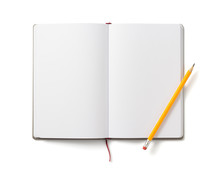 Notebook Isolated At White