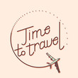 time to ravel logo plane with trail