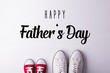 © Halfpoint - Fathers day greeting card concept. Flat lay.