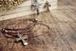 © oilslo - Cross symbol leather necklace