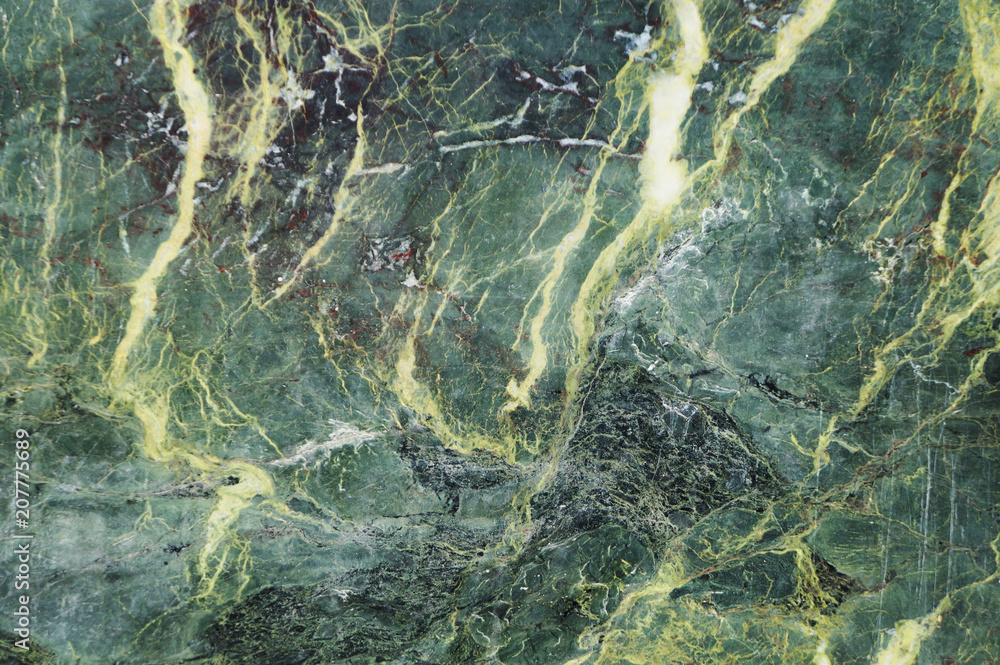Dark green marble texture with light veins. Perfect natural pattern for ...
