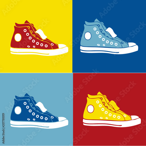 Zapatillas (arte pop) Fototapeta
