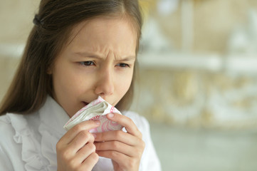 Poster - Cute little girl crying