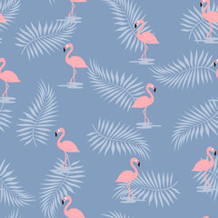 Fotofirana moda wzór flamingo sztuka tropikalny
