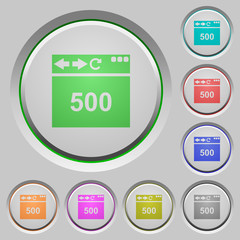 Sticker - Browser 500 internal server error push buttons