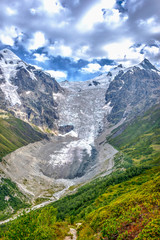 Canvas Print - Adishi glacier, Georgia