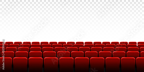 Fotografía Creative vector illustration of movie cinema screen frame and theater interior