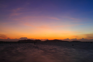 Wall Mural - beautiful sky at twilight time