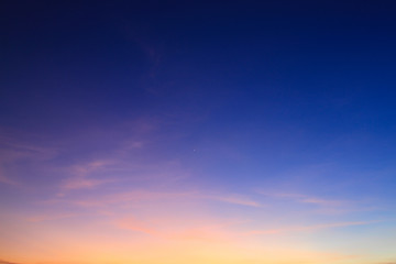 Wall Mural - beautiful sky at twilight time