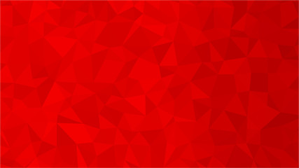 Wall Mural - Red polygonal illustration background. Low poly style.