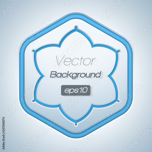 3d Banner Frame On Big Hexagon Shape With A Surrounded Rim Buy