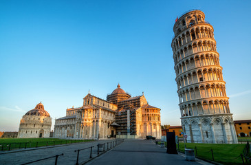 Leaning Tower of Pisa in Pisa - Italy