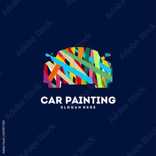 Car Painting logo design concept, Colorful Car logo icon - Buy this stock  vector and explore similar vectors at Adobe Stock | Adobe Stock