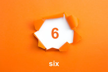 Number 6 - Number Written Text Six
