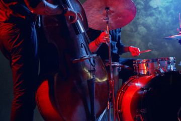 Wall Mural - Jazz band performs at the club