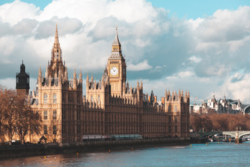 Wall Mural - Big Ben and Houses of parliament at day, London, UK