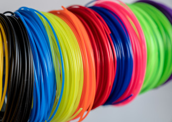 Sticker - color plastic filament for printing on a 3D printer