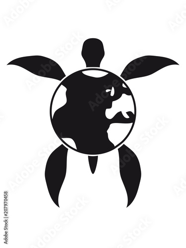 Schwarz Rund Kreis Erde Planet Oko Scheibe Symbol Muster Tattoo Unterwasser Wasser Flossen Schwimmen Tauchen Logo Comic Cartoon Schildkrote Panzer Lustig Suss Niedlich Design Cool Clipart Buy This Stock Illustration And