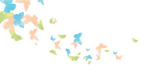 Obraz na płótnie lato motyl farba radość
