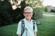 © Kelly Knox/Stocksy - 5th grade student on his first day of school